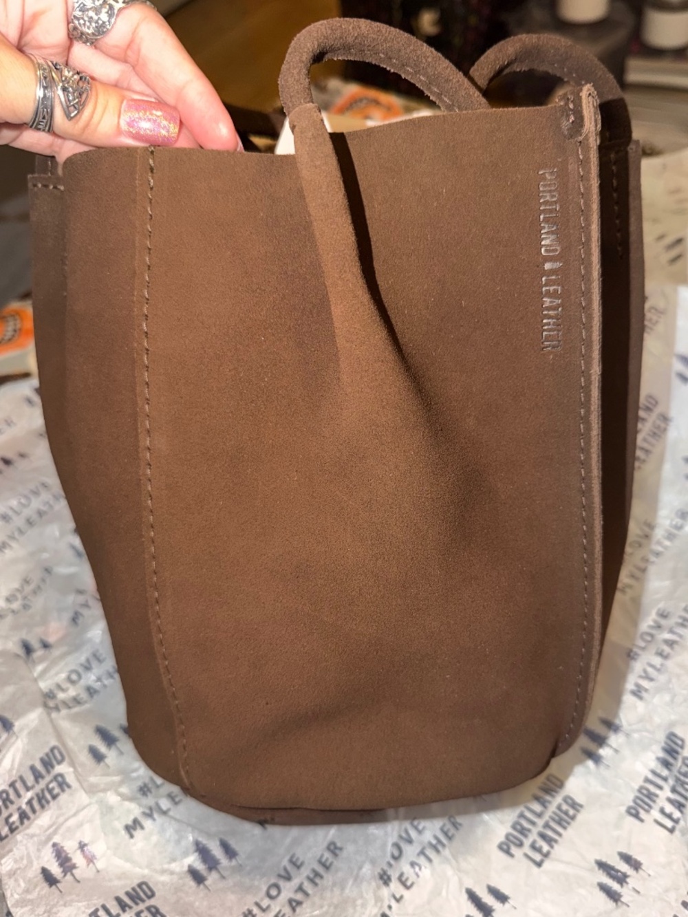 Portland Leather Goods - AP stagecoach Devan bucket tote